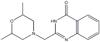 2-[(2,6-dimethylmorpholino)methyl]-4(3H)-quinazolinone 结构式