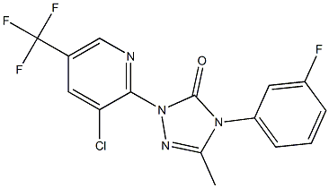 2-[3-chloro-5-(trifluoromethyl)-2-pyridinyl]-4-(3-fluorophenyl)-5-methyl-2,4-dihydro-3H-1,2,4-triazol-3-one