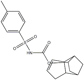 tricyclo[5.2.1.0~2,6~]dec-4-en-8-yl N-[(4-methylphenyl)sulfonyl]carbamate 结构式