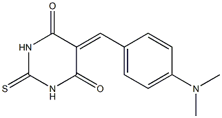 5-[4-(dimethylamino)benzylidene]-2-thioxohexahydropyrimidine-4,6-dione Structure