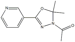 1-[2,2-dimethyl-5-(3-pyridyl)-2,3-dihydro-1,3,4-oxadiazol-3-yl]ethan-1-one