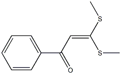 3,3-bis(methylsulfanyl)-1-phenyl-2-propen-1-one,,结构式