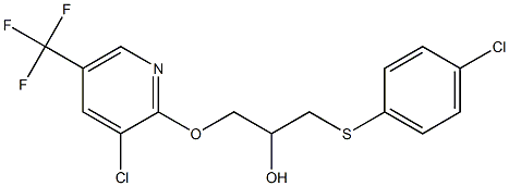 1-[(4-chlorophenyl)thio]-3-{[3-chloro-5-(trifluoromethyl)-2-pyridyl]oxy}propan-2-ol,,结构式