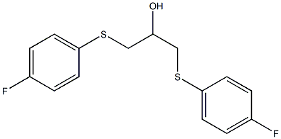 1,3-bis[(4-fluorophenyl)sulfanyl]-2-propanol Structure