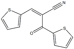 3-(2-thienyl)-2-(2-thienylcarbonyl)acrylonitrile Structure