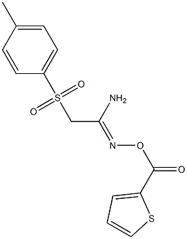 2-[(4-methylphenyl)sulfonyl]-N'-[(2-thienylcarbonyl)oxy]ethanimidamide|