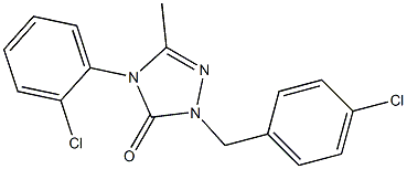 2-(4-chlorobenzyl)-4-(2-chlorophenyl)-5-methyl-2,4-dihydro-3H-1,2,4-triazol-3-one|