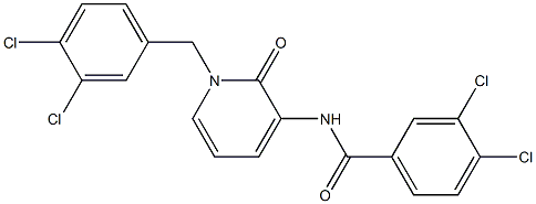 3,4-dichloro-N-[1-(3,4-dichlorobenzyl)-2-oxo-1,2-dihydro-3-pyridinyl]benzenecarboxamide Structure