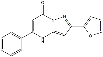 2-(2-furyl)-5-phenyl-4,7-dihydropyrazolo[1,5-a]pyrimidin-7-one 结构式