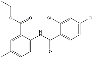 ethyl 2-[(2,4-dichlorobenzoyl)amino]-5-methylbenzoate