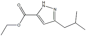 ethyl 3-isobutyl-1H-pyrazole-5-carboxylate Structure