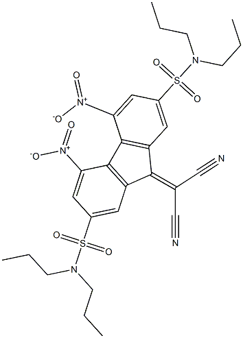  N2,N2,N7,N7-tetrapropyl-9-(dicyanomethylidene)-4,5-dinitro-9H-fluorene-2,7-disulfonamide