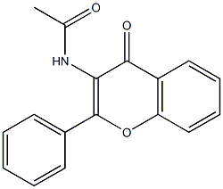 N1-(4-oxo-2-phenyl-4H-chromen-3-yl)acetamide 结构式