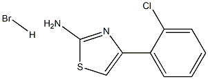4-(2-chlorophenyl)-1,3-thiazol-2-amine hydrobromide 结构式