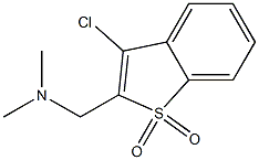 3-chloro-2-[(dimethylamino)methyl]-1H-1lambda~6~-benzo[b]thiophene-1,1-dione,,结构式