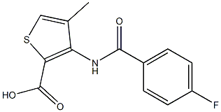 3-[(4-fluorobenzoyl)amino]-4-methyl-2-thiophenecarboxylic acid