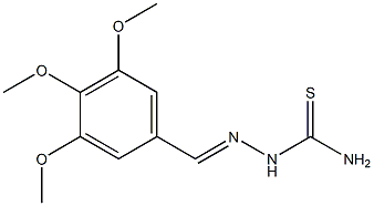 2-(3,4,5-trimethoxybenzylidene)hydrazine-1-carbothioamide,,结构式