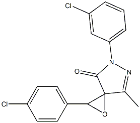  5-(3-chlorophenyl)-2-(4-chlorophenyl)-7-methyl-1-oxa-5,6-diazaspiro[2.4]hept-6-en-4-one