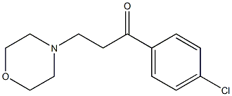 1-(4-chlorophenyl)-3-morpholinopropan-1-one,,结构式