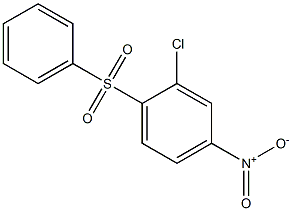 2-chloro-4-nitro-1-(phenylsulfonyl)benzene,,结构式