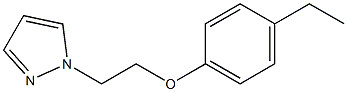 4-ethylphenyl 2-(1H-pyrazol-1-yl)ethyl ether 化学構造式