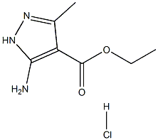 ethyl 5-amino-3-methyl-1H-pyrazole-4-carboxylate hydrochloride Structure