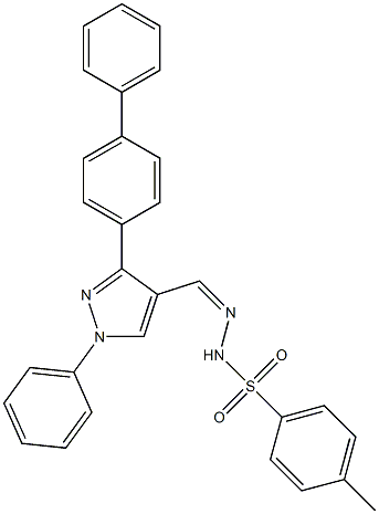 N'-[(Z)-(3-[1,1'-biphenyl]-4-yl-1-phenyl-1H-pyrazol-4-yl)methylidene]-4-methylbenzenesulfonohydrazide