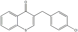 3-(4-chlorobenzyl)-4H-1-benzothiin-4-one,,结构式
