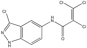 N1-(3-chloro-1H-indazol-5-yl)-2,3,3-trichloroacrylamide Structure