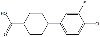 4-(4-chloro-3-fluorophenyl)cyclohexanecarboxylic acid|