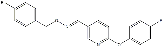 6-(4-fluorophenoxy)nicotinaldehyde O-(4-bromobenzyl)oxime 结构式