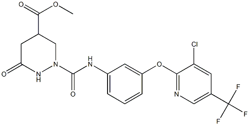 methyl 2-[(3-{[3-chloro-5-(trifluoromethyl)-2-pyridinyl]oxy}anilino)carbonyl]-6-oxohexahydro-4-pyridazinecarboxylate