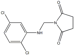 1-[(2,5-dichloroanilino)methyl]pyrrolidine-2,5-dione 化学構造式