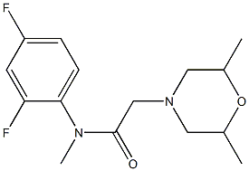 N1-(2,4-difluorophenyl)-N1-methyl-2-(2,6-dimethylmorpholino)acetamide Structure