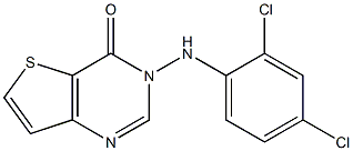 3-(2,4-dichloroanilino)thieno[3,2-d]pyrimidin-4(3H)-one 化学構造式