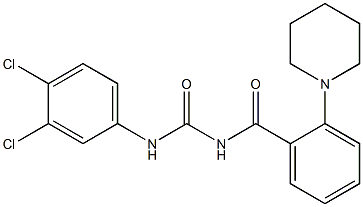 N-(3,4-dichlorophenyl)-N'-(2-piperidinobenzoyl)urea