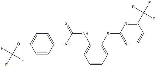  N-[4-(trifluoromethoxy)phenyl]-N'-(2-{[4-(trifluoromethyl)pyrimidin-2-yl]th io}phenyl)thiourea