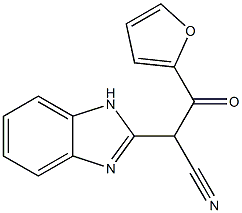 2-(1H-benzo[d]imidazol-2-yl)-3-(2-furyl)-3-oxopropanenitrile 结构式