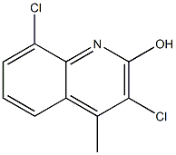 3,8-dichloro-4-methylquinolin-2-ol Structure