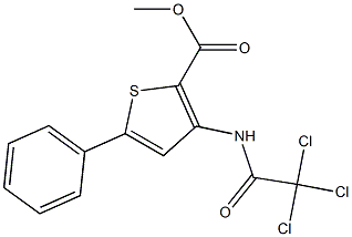 methyl 5-phenyl-3-[(2,2,2-trichloroacetyl)amino]thiophene-2-carboxylate|