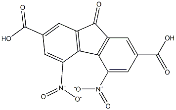 4,5-dinitro-9-oxo-9H-fluorene-2,7-dicarboxylic acid 结构式