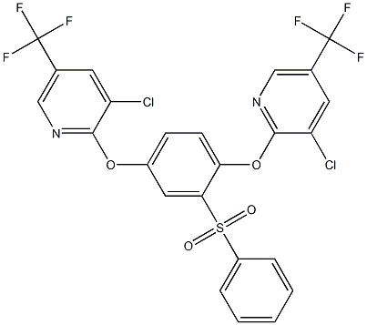 3-chloro-2-[4-{[3-chloro-5-(trifluoromethyl)-2-pyridinyl]oxy}-3-(phenylsulfonyl)phenoxy]-5-(trifluoromethyl)pyridine|