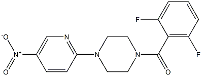 (2,6-difluorophenyl)[4-(5-nitro-2-pyridyl)piperazino]methanone|