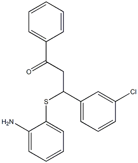 3-[(2-aminophenyl)thio]-3-(3-chlorophenyl)-1-phenylpropan-1-one Structure