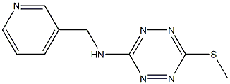 6-(methylsulfanyl)-N-(3-pyridinylmethyl)-1,2,4,5-tetraazin-3-amine Struktur