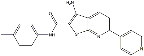 3-amino-N-(4-methylphenyl)-6-(4-pyridinyl)thieno[2,3-b]pyridine-2-carboxamide|