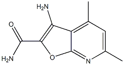 3-amino-4,6-dimethylfuro[2,3-b]pyridine-2-carboxamide