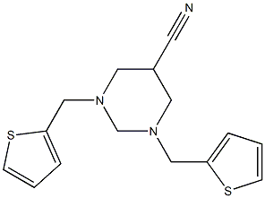 1,3-di(2-thienylmethyl)hexahydropyrimidine-5-carbonitrile