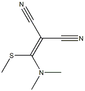 2-[(dimethylamino)(methylsulfanyl)methylene]malononitrile,,结构式