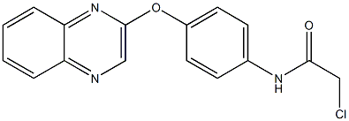 2-chloro-N-[4-(2-quinoxalinyloxy)phenyl]acetamide Struktur